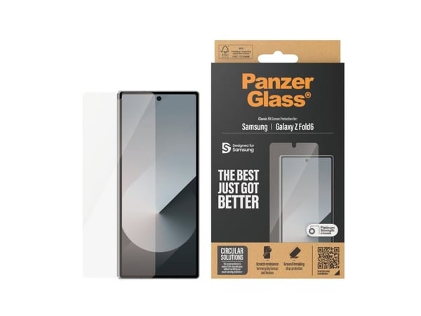 PanzerGlass - Skjermbeskyttelse for mobiltelefon - klassisk passform - glass - for Samsung Galaxy Z Fold6