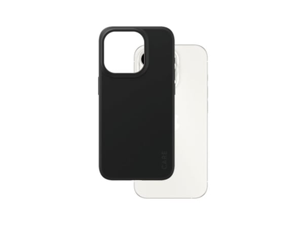 CARE by PanzerGlass - Bagsidecover til mobiltelefon - termoplastisk polyuretan (TPU) - sort - for Apple iPhone 15 Pro