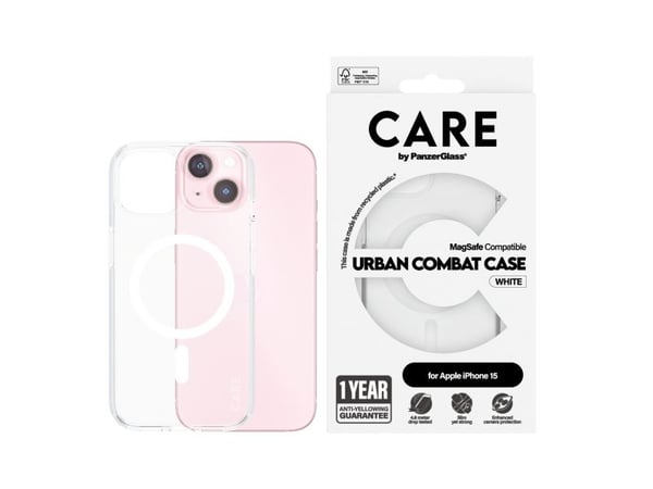 CARE by PanzerGlass Urban Combat - Baksidedeksel for mobiltelefon - MagSafe-samsvar - termoplast-polyuretan (TPU), polykarbonat (PC), oleofobisk be...