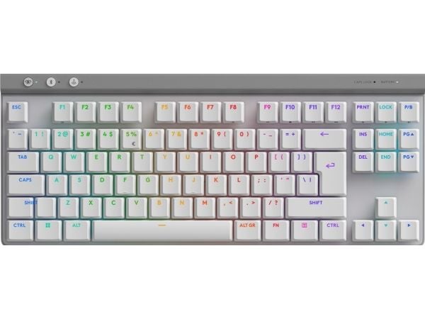 Logitech G G515 - Tastatur - LIGHTSPEED - TKL - bakgrunnsbelyst - trådløs - 2.4 GHz, Bluetooth, USB - QWERTY - US International - tastsvitsj: GL Ta...
