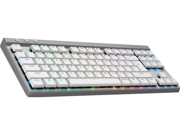 Logitech G G515 - Tastatur - LIGHTSPEED - TKL - bakgrunnsbelyst - trådløs - 2.4 GHz, Bluetooth, USB - QWERTY - US International - tastsvitsj: GL Ta...