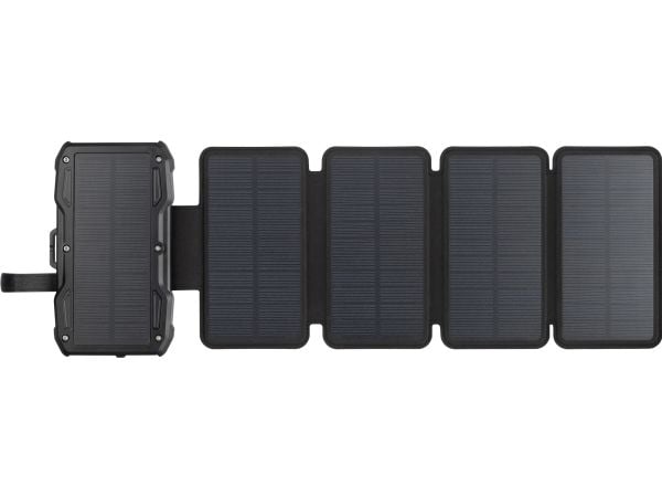 Sandberg Solar PowerBank - Trådløs ladestasjon / solkraftbank - 5-panel - 10000 mAh - 37 Wh - 22.5 watt - 1.67 A - PD/PPS 3.3 - 2 utgangskontakter ...