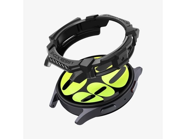 Spigen Rugged Armor, Band, SmartWatch, Sort, Samsung, Galaxy Watch 7 (44mm), Termoplastisk polyuretan (TPU)