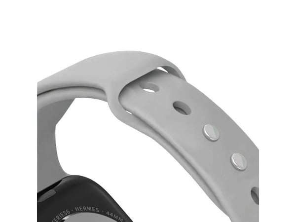 Crong CRG-44LQB-CGR, Klokkereim, Apple, Apple Watch 42/44/45/49mm, Silikon, Metallisk