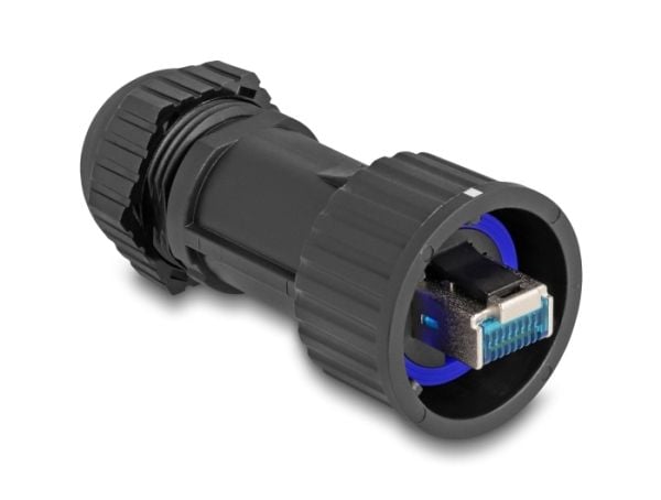 Delock - Nettverkkontakt - RJ-45 (hann) til LSA - CAT 6a - svart