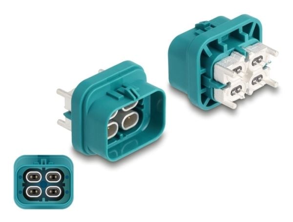 Delock HDMTD-neliöliitin piirilevyn suojausluokalle IP67 / IP69K