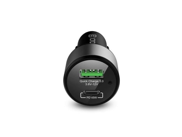 Crong Power billader 63W - USB-C PD 45W + USB QC 3.0 18W billader (svart)