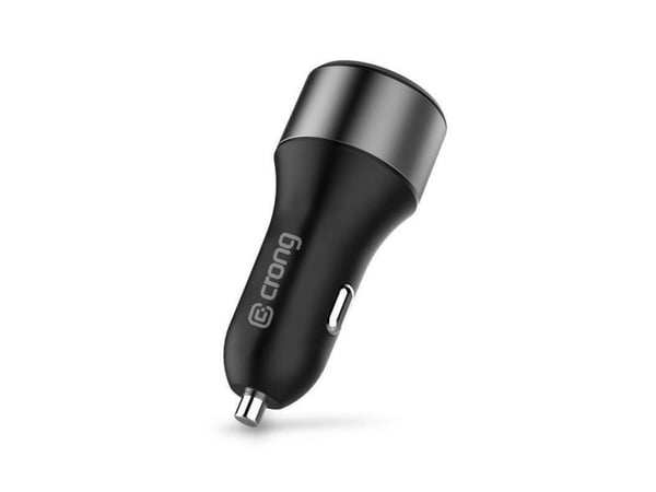 Crong Power billader 63W - USB-C PD 45W + USB QC 3.0 18W billader (svart)