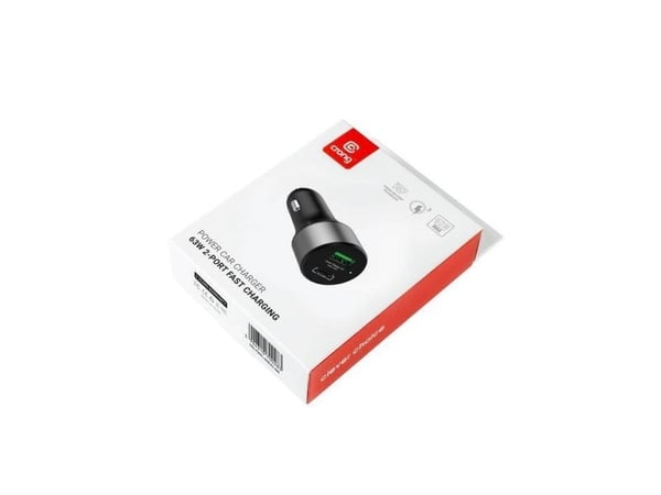 Crong Power billader 63W - USB-C PD 45W + USB QC 3.0 18W billader (svart)
