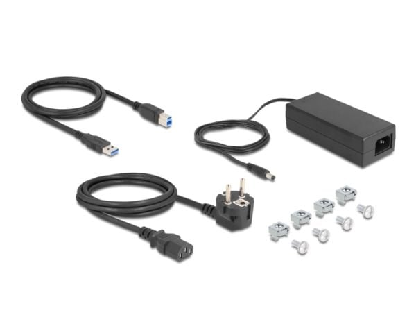 Delock - Hub - 19", industry, 10 Gbps - 10 x USB 3.2 Gen 2 - stasjonær, rackmonterbar