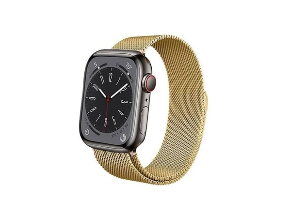 Crong CRG-44MST-GLD, Klokkereim, Apple, Apple Watch 42/44/45/49mm, Rustfritt stål, Hengende boks, 1 stykker