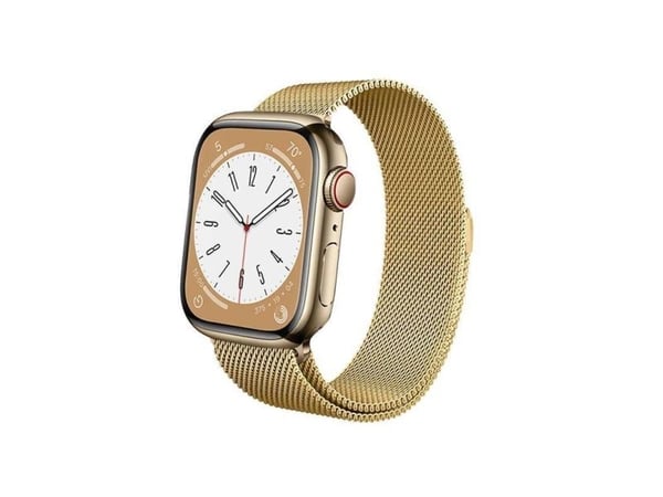 Crong CRG-44MST-GLD, Klokkereim, Apple, Apple Watch 42/44/45/49mm, Rustfritt stål, Hengende boks, 1 stykker