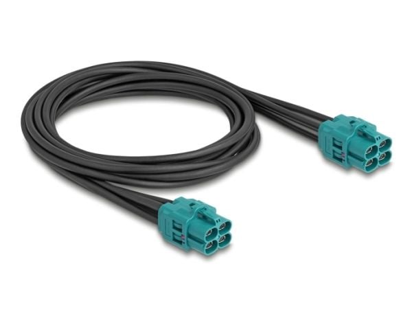 Delock - Kabelsele - HDMTD Z hunn til HDMTD Z hunn - 1 m - RAL 5021, vannblå