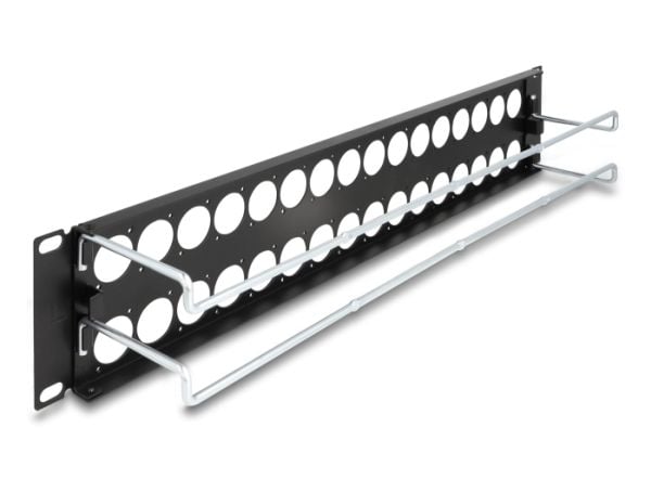Delock 19" D-tyypin liitäntäpaneeli 32 porttia 2 U musta (67057)
