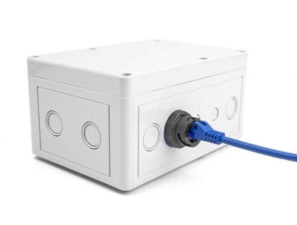 Delock RJ45 Cat.6A paneeli liitin musta - Verkko (67048)