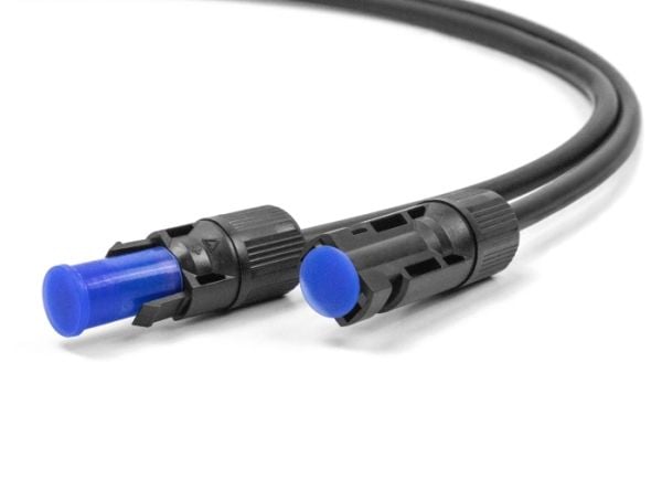 Delock - Støvdekselsett for kontakt - for solar male and female connector, silicone, 2-parts - blå (en pakke 10)