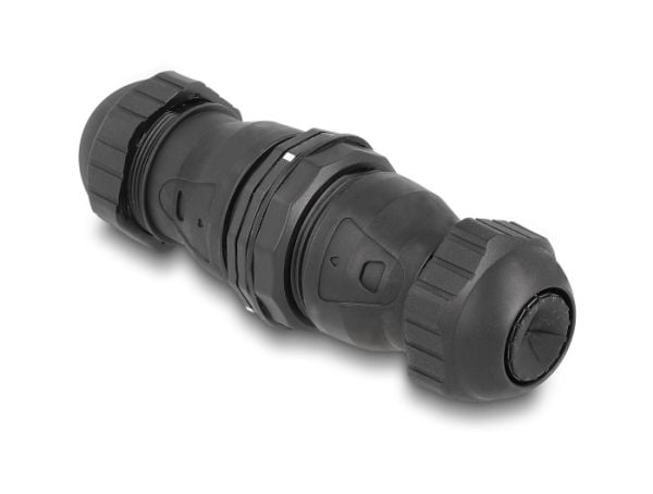 Delock - Nettverkkopler - LSA til LSA - STP - CAT 6a - dust and waterproof (IP68) - svart