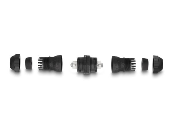 Delock - Nettverkkopler - LSA til LSA - STP - CAT 6a - dust and waterproof (IP68) - svart