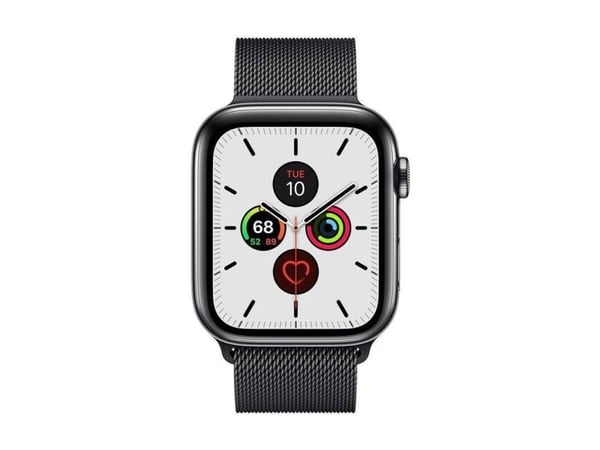 Crong Milano Steel - Apple Watch 38/40/41 mm rustfritt stålbånd (svart)