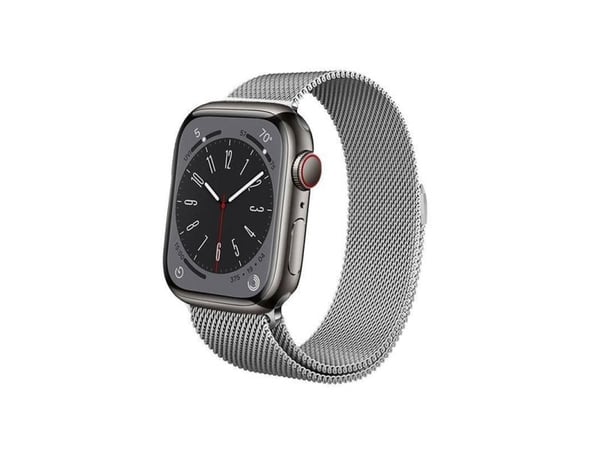 Crong Milano Steel - Apple Watch 38/40/41 mm rustfritt stålbånd (sølv)