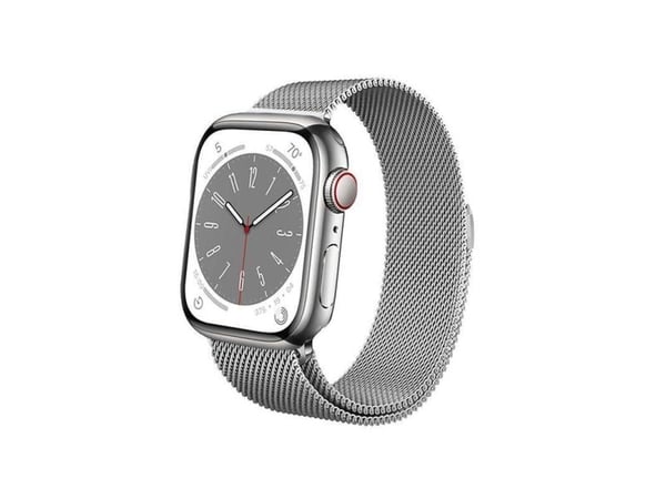 Crong Milano Steel - Apple Watch 38/40/41 mm rustfritt stålbånd (sølv)