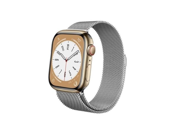 Crong Milano Steel - Apple Watch 38/40/41 mm rustfritt stålbånd (sølv)
