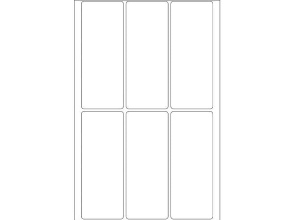 HERMA - Papir - selv-adhesiv - hvit - 32 x 82 mm 192 etikett(er) (32 ark x 6) merkelapper