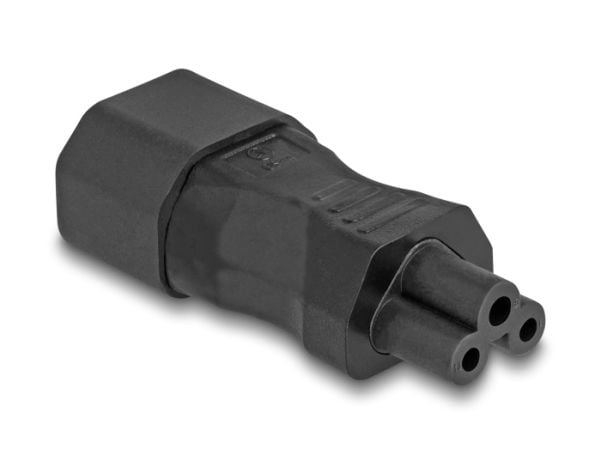 DeLOCK verkkovirtasovitin IEC 60320 - C14 - C5 pistorasiaan 2,5 A suora, Sort