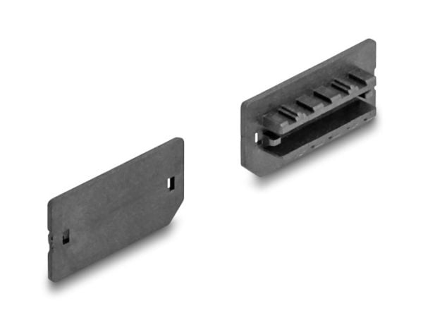 Delock - Pölysuojus - USB Type-E Key A tai Key B -liitäntään - musta (10 kpl)