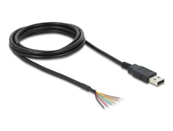 DeLOCK 83527, musta, 1,8 m, USB A-tyyppi, Uros, Suora, 3 MB/s