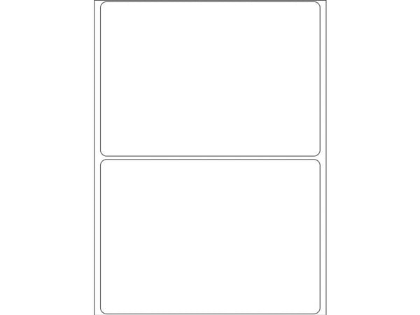 HERMA - Papir - matte - permanent klæbemiddel - hvit - A7 (74 x 105 mm) 64 etikett(r) (32 ark x 2) etikett