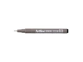 Fineliner Artline tegnepenn EK235, 0,5 mm, sort