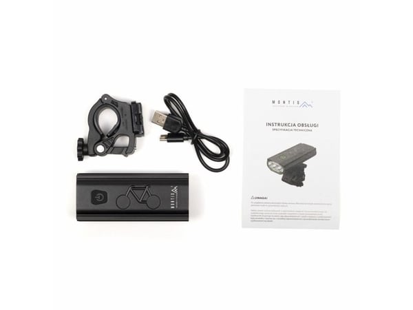 Montis LED pyörän etuvalaisin MT110 Forlys 1000 lm