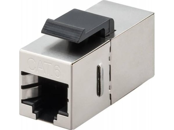 MicroConnect - Modulaarinen sisäkappale - RJ-45 - musta, hopea