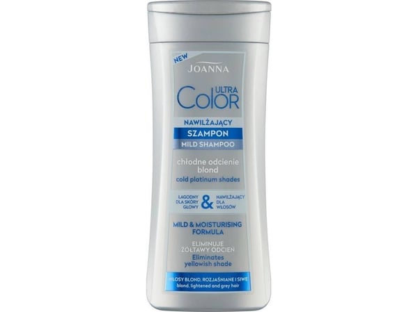 Joanna Ultra Color fuktgivende sjampo for kalde nyanser av blond 200 ml
