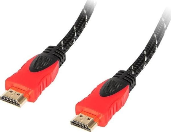 HDMI-HDMI premium kabel, rak 1,0 m RED