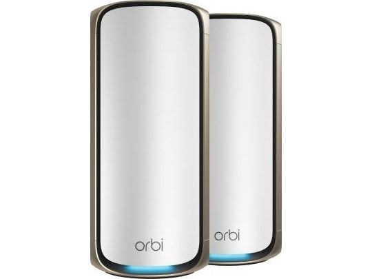 NETGEAR Orbi 970 Series RBE972S - Wi-Fi-system - (ruter, utvider) - inntil 5400 kvadratfot - maske 10GbE, 2.5GbE, Wi-Fi 7 Quad-Band