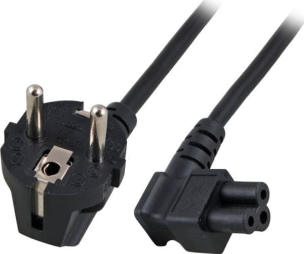 EFB-Elektronik Nätkabel skyddskontakt 90° - C5 90°, svart, 3m, 3 x 0,75 mm² Tillverkare: EFB Elektronik (EK551.3)