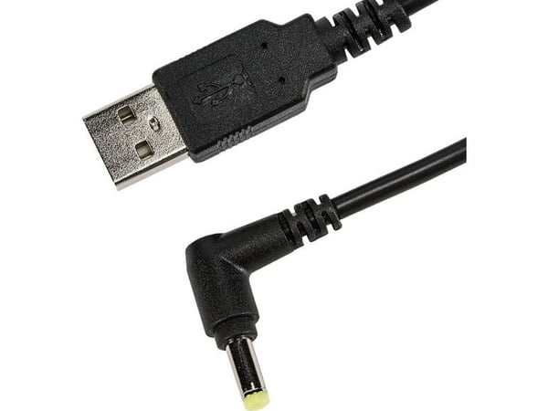 Socket USB to DC Plug Charging Cable - USB-ladeadapter - power DC jack (hann) vinklet til USB (hann) - 1.5 m