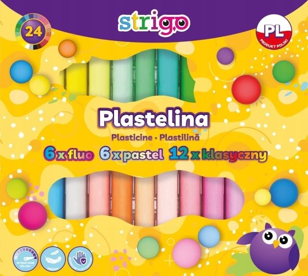 Strigo modellera STRIGO, 24 färger (6 fluorescerande, 6 pastell, 12 klassiska)