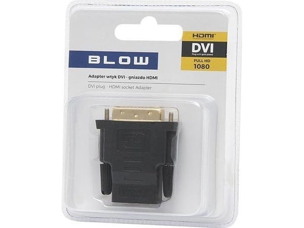 AV-adapter Blow DVI hann til HDMI hunn 1080P