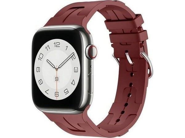 Beline Beline Beline Apple Watch hihna Silikoni Ultra 42/44/45/49mm ruskeankeltainen /maroonilaatikko