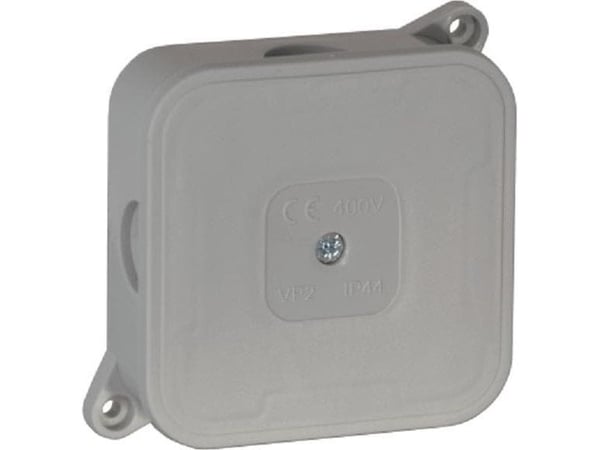 ViPlast Pintalaatikko tyhjä 4 tuloaukkoa VIPLAST VP-2 HARMAA IP44 85x85x35mm 027-03