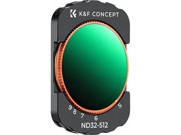 Kf Filter ND Filter Grå Justerbar ND32-ND512 for DJI Osmo Pocket 3 HD MC Nano X K&F / KF01.2545