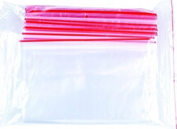 KONTORPRODUKTER Glidelåspose, LDPE, 200x300mm, 100stk, gjennomsiktig