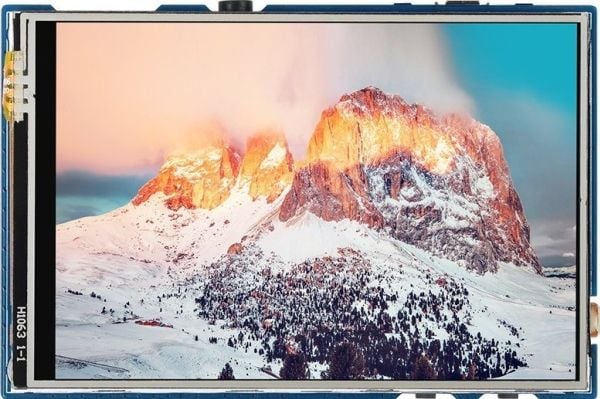 Waveshare 3,5" resistiv berøringsskjerm LCD IPS 480x320 px + lyd - SPI - 65K RGB for Raspberry Pi Pico - 20159