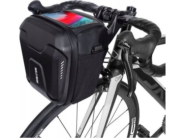 WildMan cykelsadelväska/styrväska med lås GS9 3L svart