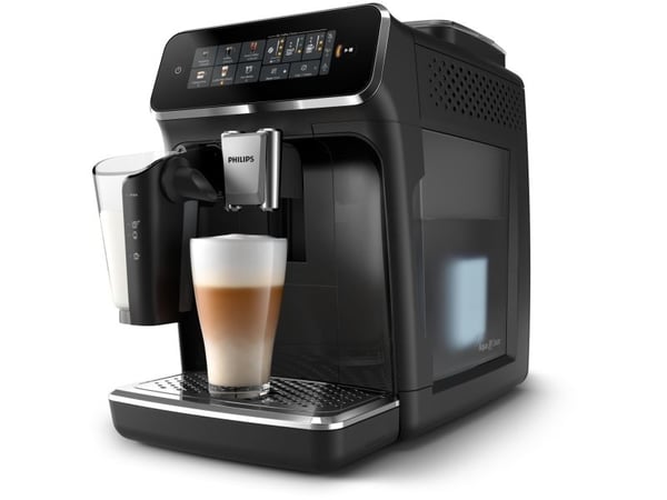 Philips 3300 series EP3341 - Automatisk kaffemaskin med melkeskummer - 15 bar - skinnende svart