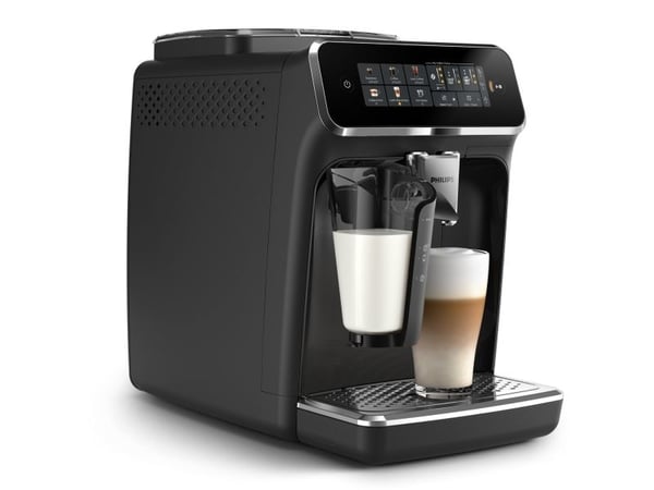 Philips 3300 series EP3341 - Automatisk kaffemaskin med melkeskummer - 15 bar - skinnende svart
