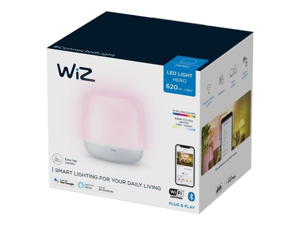 WiZ Hero - Skrivebordslampe - LED - 9 W - RGB-lys - 2200-6500 K - hvit